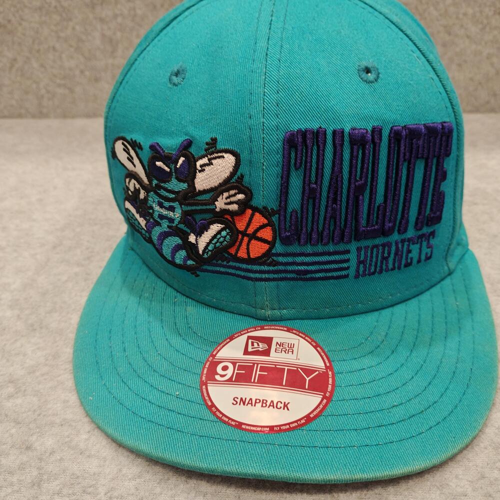 Charlotte Hornets Hat Snap Back Mens One Size Blue NBA Basketball 9FIFTY New Era